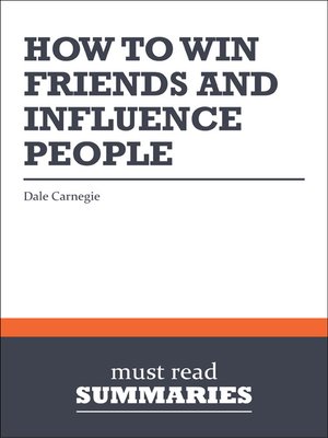 cover image of How to Win Friends and Influence People - Dale Carnegie